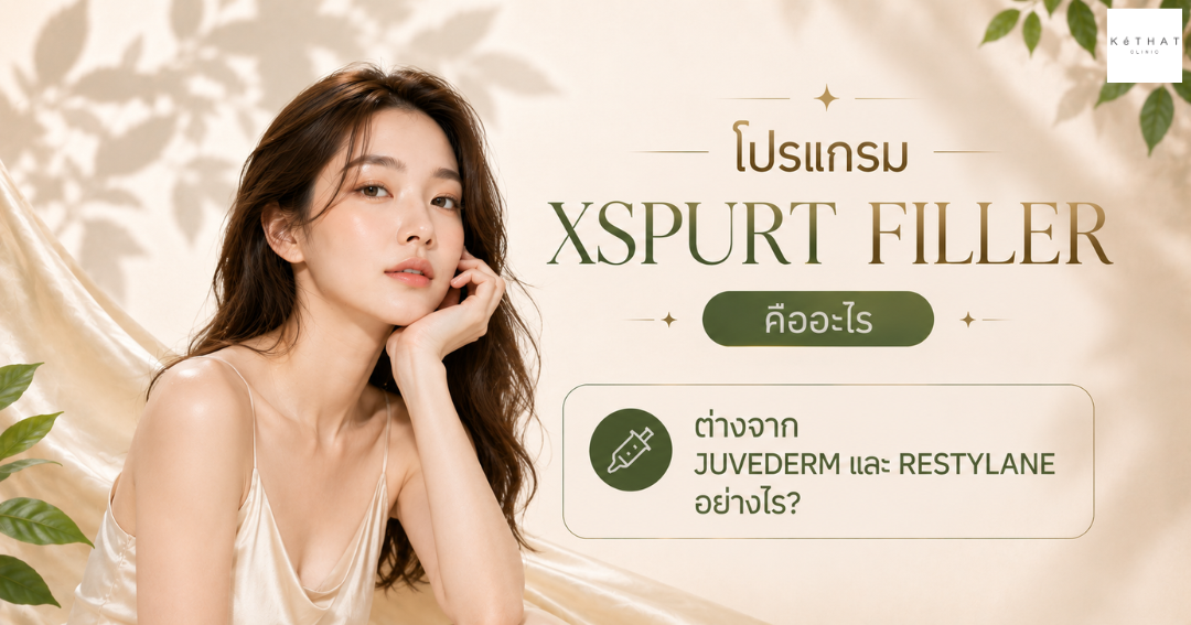 ฟิลเลอร์ XSpurt คืออะไร ต่างจาก Juvederm Restylane | Kéthat